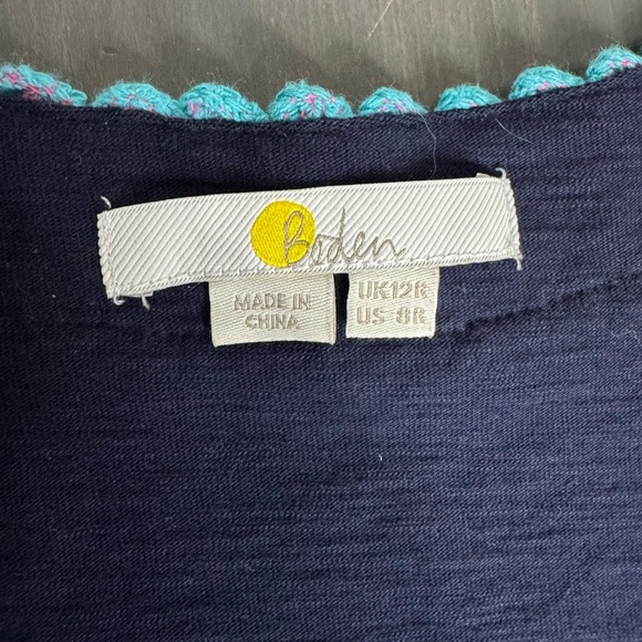 Boden Blue Women’s Crochet Trim Jersey Sumner Dress - Picture 4 of 9